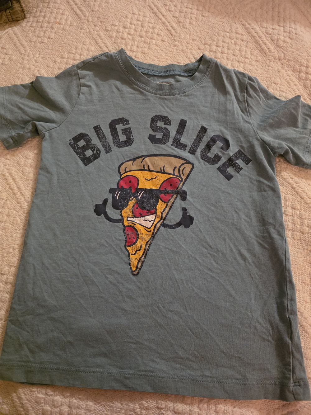 OshKosh B'gosh Blue Graphic 'Big Slice' Pizza Tee